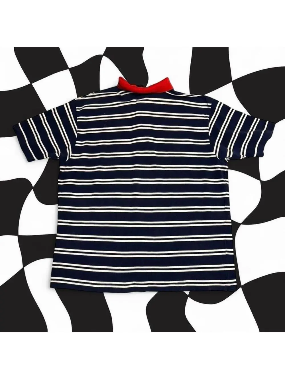 Vintage Polo Ralph Lauren navy striped polo shirt